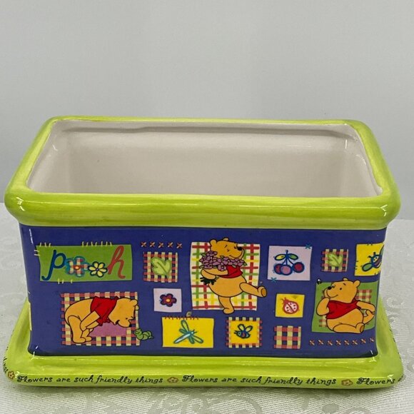 Winnie The Pooh Ceramic Planter Box - Picture 2 of 10